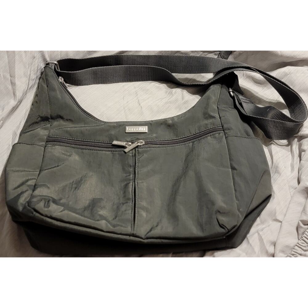 BAGGALLINI Everyplace Crossbody Purse Bag Green Lightweight Travel Zipper Pocket